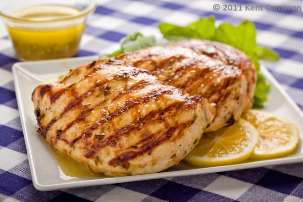 "Grilled Lemon Mint Chicken Breast" by Sally Cameron