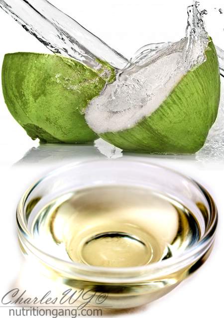 Coconut water and oil